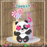 Topo de Bolo - Panda