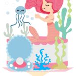Topo de Bolo - Sereia