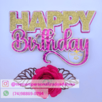 Topo de Bolo - Happy Birthday