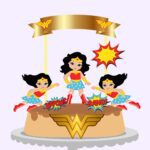 Topo de Bolo - Mulher Maravilha