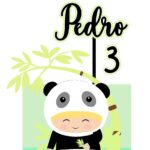 Topo de Bolo - Panda