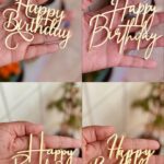 Topo de Bolo - Happy Birthday