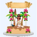 Topo de Bolo - Moana