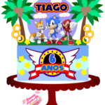 Topo de Bolo - Sonic