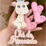 Topo de Bolo - Girafinha