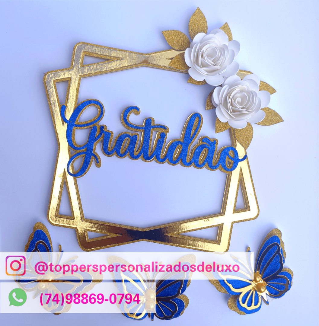 2 - Gratidão Topo de Bolo - Gratidão - Imagem 1