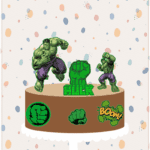 Topo de Bolo - Hulk