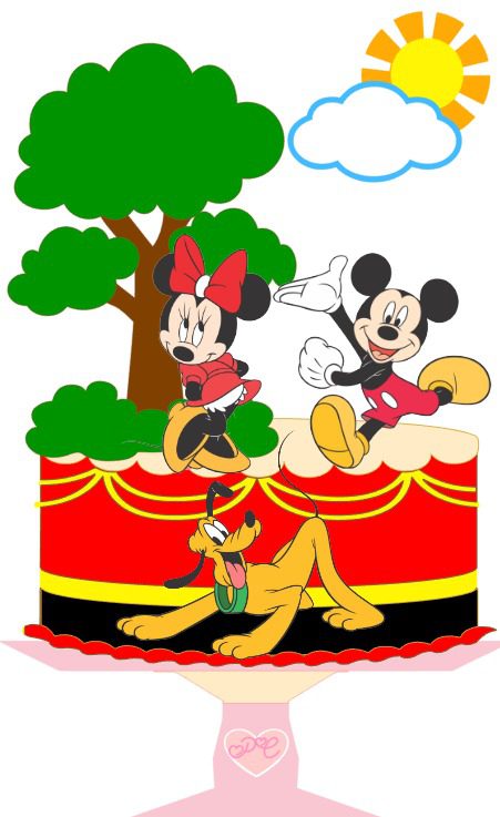 2 - Mickey e Minnie Topo de Bolo - Mickey e Minnie - Imagem 1
