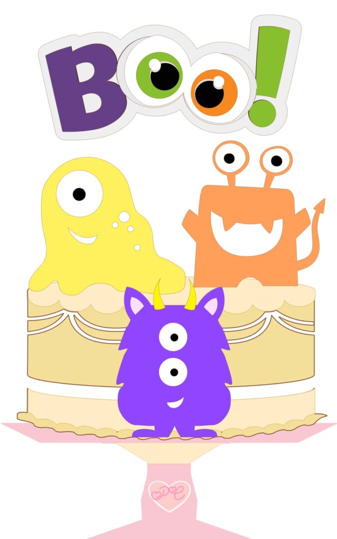 2 - Monstrinhos Topo de Bolo - Monstrinhos - Imagem 1