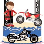Topo de Bolo - Motoqueiro