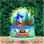 Topo de Bolo - Sonic