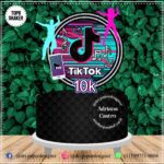 Topo de Bolo - Tik Tok