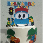 Topo de Bolo - Léo o Caminhão