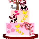 Topo de Bolo - Panda