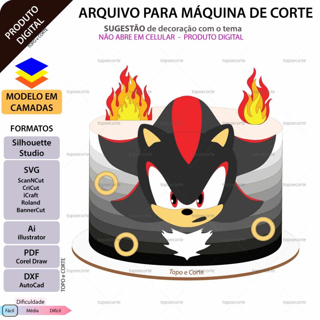 21 - Sonic Topo de Bolo - Sonic - Imagem 1