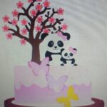 Topo de Bolo - Panda