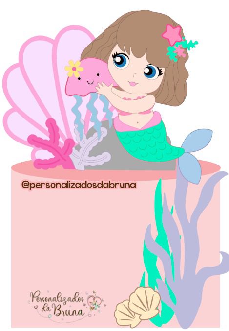 22 - Sereia Topo de Bolo - Sereia - Imagem 1