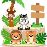 Topo de Bolo - Safari