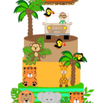 Topo de Bolo - Safari