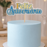 Topo de Bolo - Feliz Aniversário