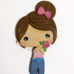 Topo de Bolo - Menina