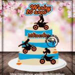 Topo de Bolo - Motoqueiro