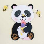 Topo de Bolo - Panda