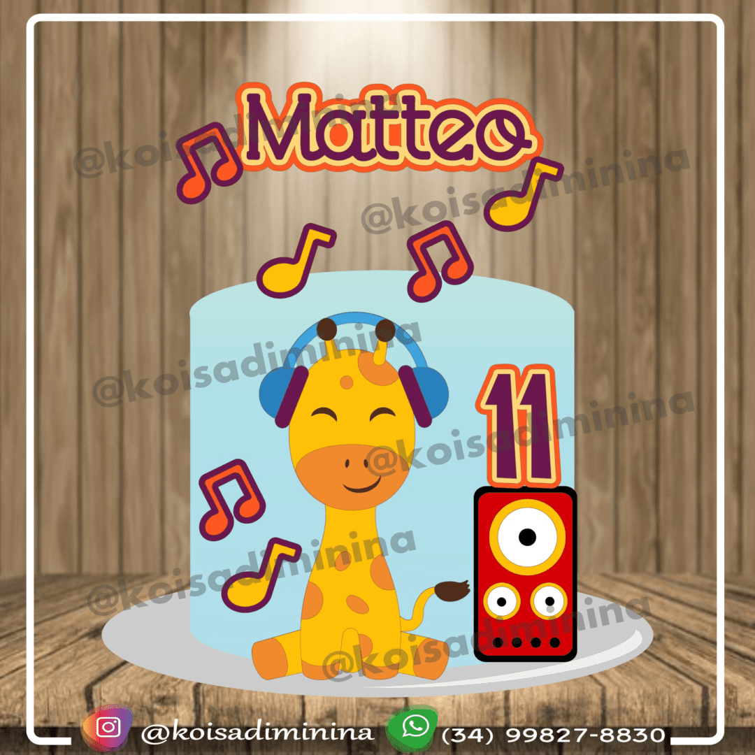 4 - Girafinha Musical - Looper Drive Topo de Bolo - Girafinha - Imagem 1