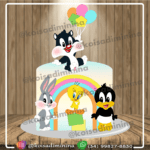 Topo de Bolo - Looney Tunes