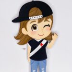 Topo de Bolo - Menina