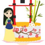 Topo de Bolo - Mulan