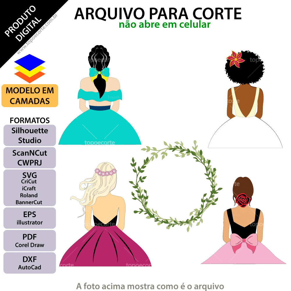 4 - Mulher Topo de Bolo - Mulher - Imagem 1