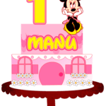 Topo de Bolo - Minnie