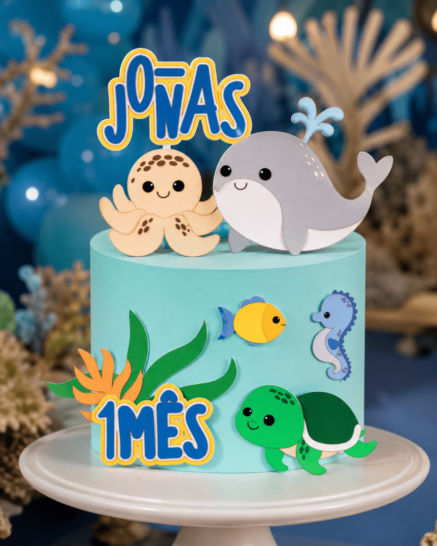 5 Topo de Bolo - Fundo do Mar - Imagem 1