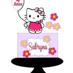 Topo de Bolo - Hello Kitty