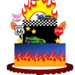 Topo de Bolo - Hot wheels
