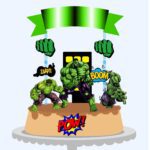 Topo de Bolo - Hulk