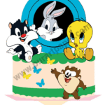 Topo de Bolo - Looney Tunes