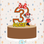 Topo de Bolo - Minnie