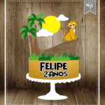 Topo de Bolo - O Rei Leão