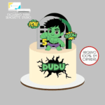 Topo de Bolo - Hulk