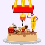 Topo de Bolo - Mc Donalds