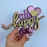 Topo de Bolo - Happy Birthday