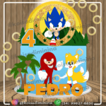Topo de Bolo - Sonic