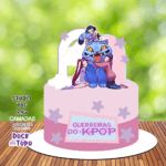 Topo de Bolo - Guerreiras do K-Pop