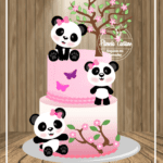 Topo de Bolo - Panda