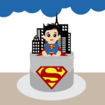 Topo de Bolo - Super Homem
